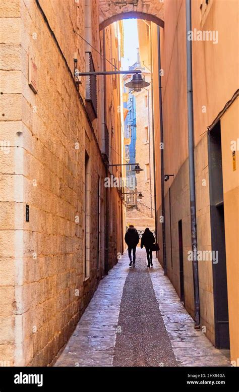 people walking   town stock photo alamy