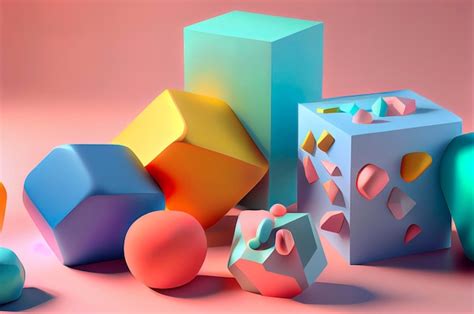3d иллюстрация сжатых сфер | Премиум Фото