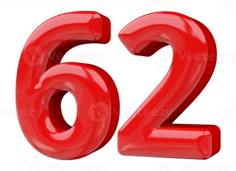 red  number   png