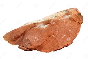 Natural Sample of Argillite or Claystone Rock on White Background Stock ...