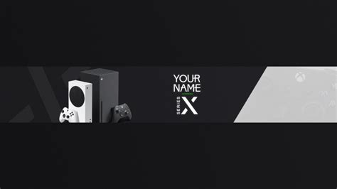 Free Xbox Series X YouTube Banner Template | 5ergiveaways