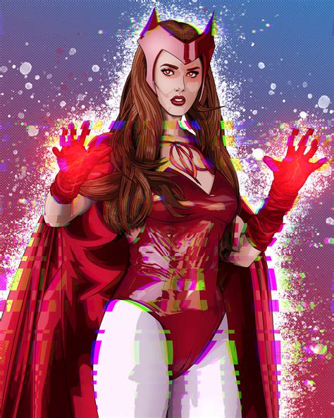 Shadow Steph Sketches - CandyLion Cosplay as Scarlet Witch #