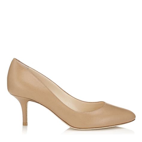 Nude Leather Round Toe Pumps | Irena | 247 Icons | JIMMY CHOO