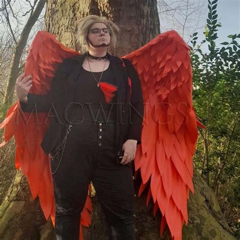 Angel Wings Costume Cosplay Wings Red Angelcostume - Etsy