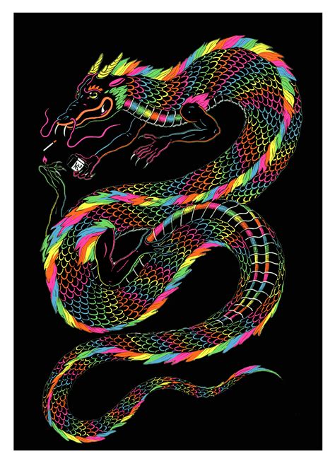 Rainbow Dragon Wallpaper