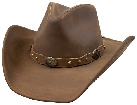 Stetson Roxbury Mocha Distressed Shapeable Leather Cowboy Western Hat ...