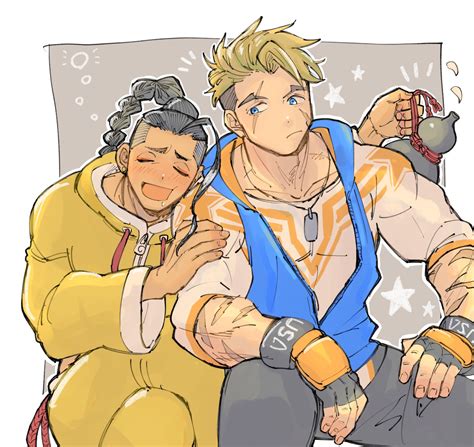 luke sullivan and jamie siu (street fighter and 1 more) drawn by