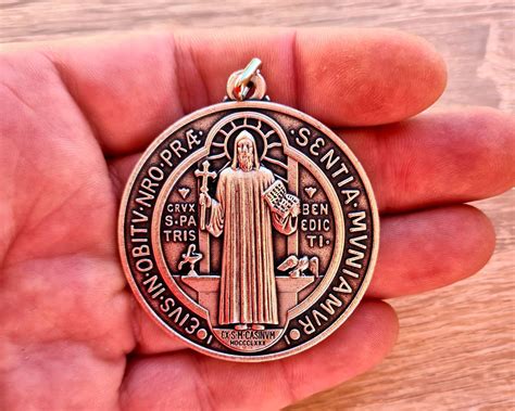 St Benedict Medal Xl Medal San Benito Saint Benedict Medal - Etsy