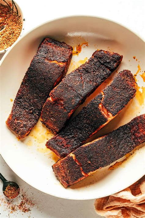 blackened salmon recipe gimme  oven