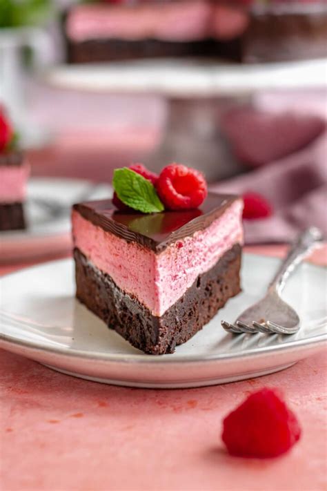 Chocolate Raspberry Mousse Cake – The Cozy Plum