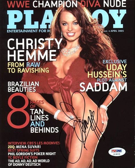 Christy Hemme Sexy WWE Wrestling Signed 8X10 Photo #AC48135 - PSA/DNA