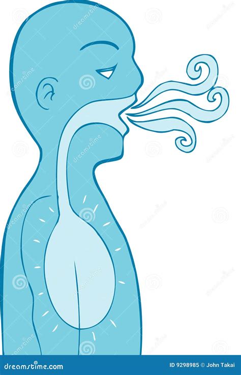 Astma vector illustratie. Illustration of astma, roken - 9298985
