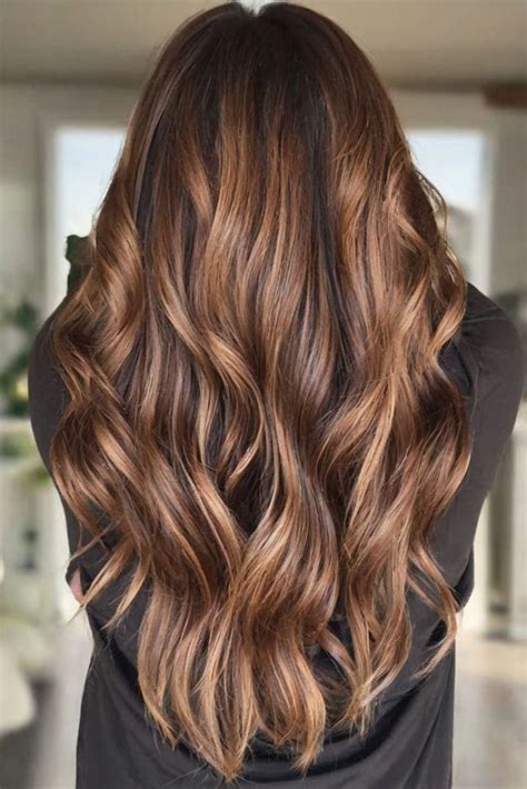 warm brown hair   ideas  highlights caramel  blonde