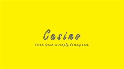 Casino Font : Download Free for Desktop & Webfont