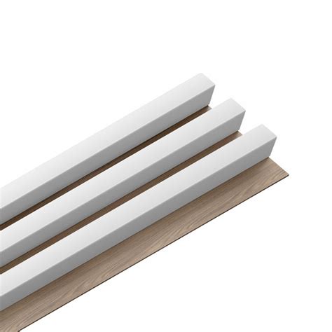 Linea 3 fa lamella, fehér - tölgy szín » Burkolatbolt.com