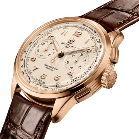 Premier B09 Chronograph 40 18k red gold - Cream RB0930371G1P1 ...