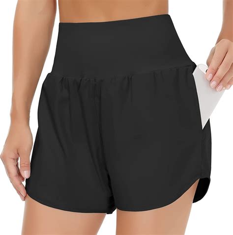 Women with Liner Athletic Hiking Workout Shorts Zip Pockets - WF Shopping