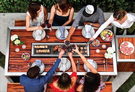 Modern Outdoor BBQ Grill & Dining Tables | Patio Dining Table | iBBQ ...