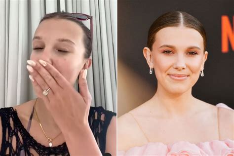 Millie Bobby Brown Flashes Her Engagement Ring on Social Media