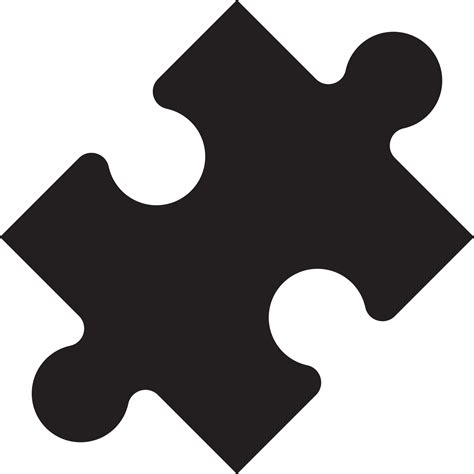 Puzzle piece silhouette 4849592 Vector Art at Vecteezy