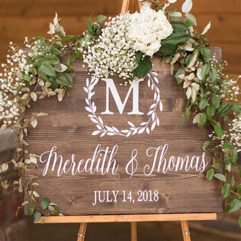 Wood Wedding Signs - Etsy