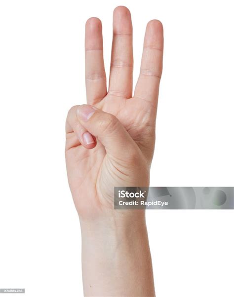 O Que Significa 3 Dedos Levantados - Foto de Mão Com Três Dedos Levantados Contagens 3 e mais fotos de stock ...