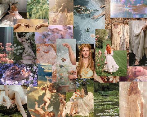 Wall Collage Kit Printable Aesthetic 60pc ethereal Aesthetic ,fairycore ...