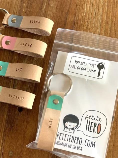 Personalized Keyring Gift, Employee Appreciation Gift, Coworker Gift ...