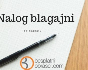 Besplatni obrasci za nalog
