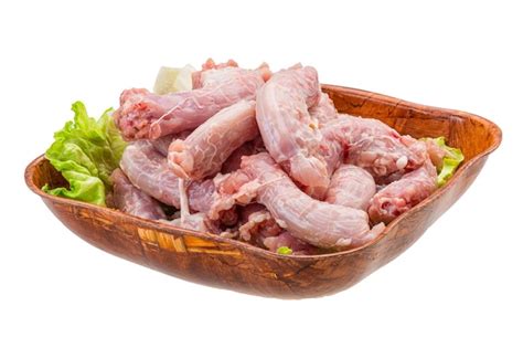 premium photo raw chicken neck
