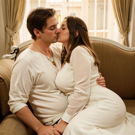 Cuckold chubby white hotwife, brown hair, wedding dress, golden