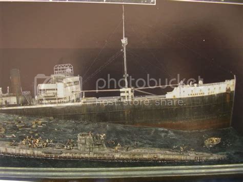 Type IX sinking merchant diorama