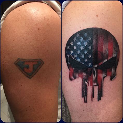 american flag punisher tattoos