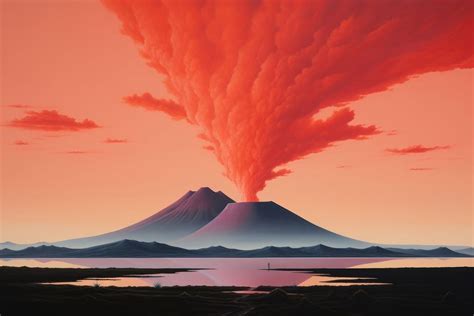 Volcano landscape mountain outdoors. AI | Free Photo Illustration ...