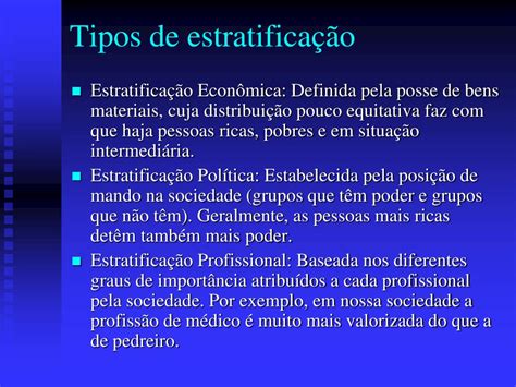 O Que Significa Estratificação - PPT - Estratificação e Mobilidade Social PowerPoint Presentation, free ...