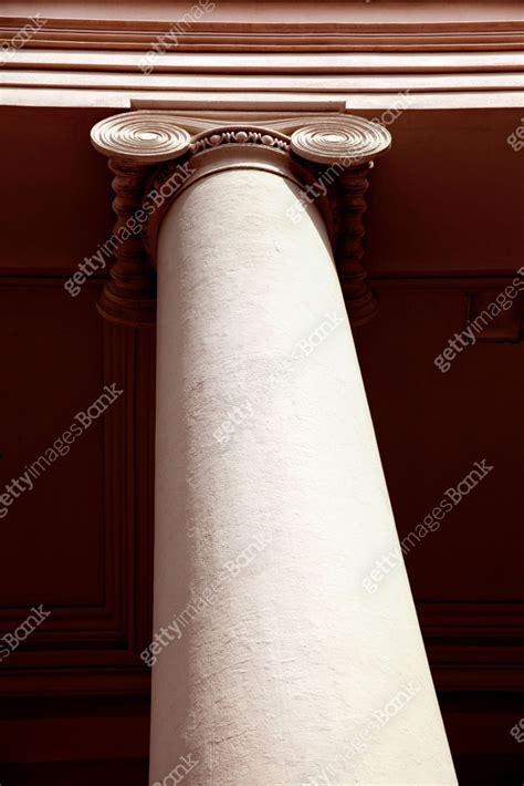 close  architectural column design  building exterior
