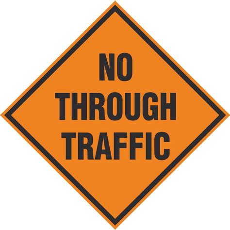 No Through Traffic Signs | Roadworks Safety Signs Ireland | PD Signs