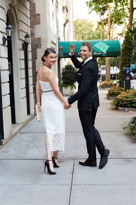 Adeline Modern White Lace Tea Length Bridal Shower and Wedding Dress