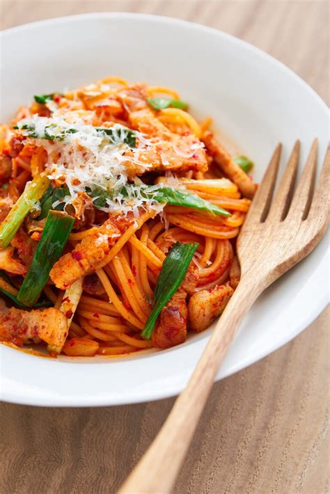 Kimchi Pasta Recipe in Just 10-Minutes - Easy Weeknight Pasta