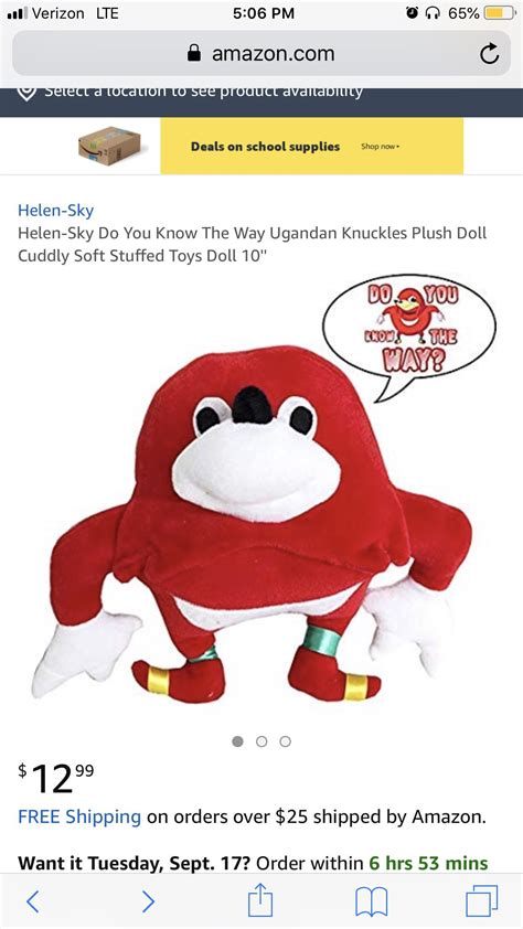 Uganda Knuckles Plush : r/thanksihateit