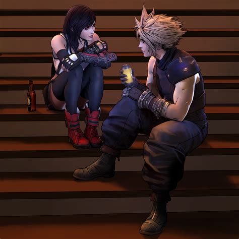 ArtStation - Tifa X Cloud