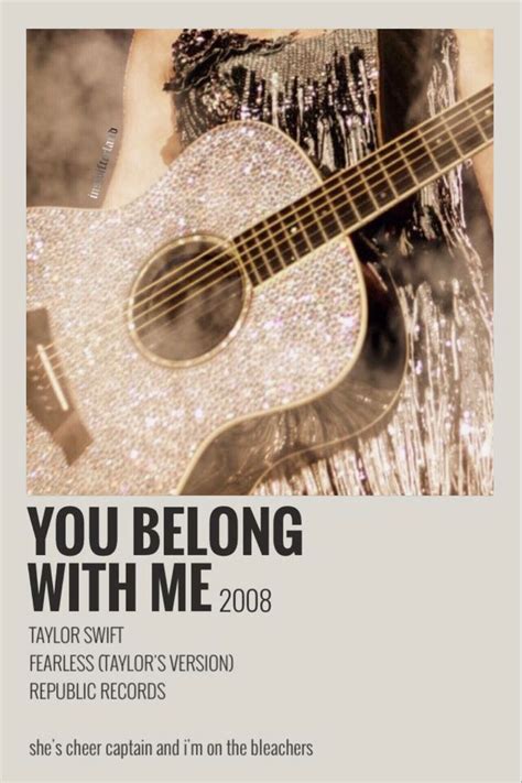 belong   taylor swift album cover