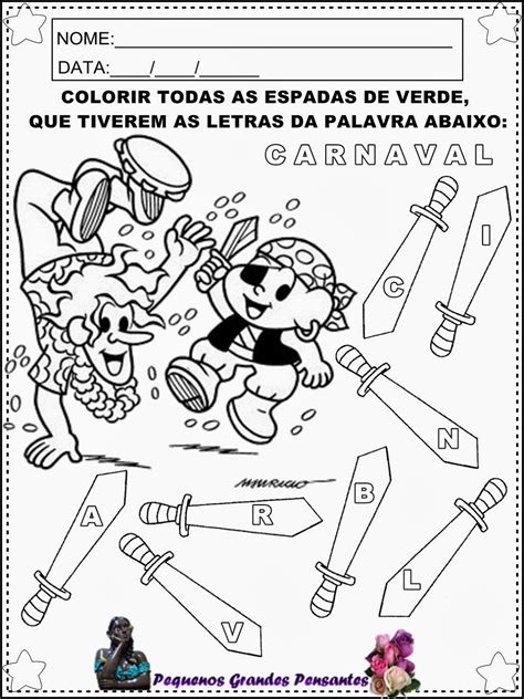 Atividade Sobre O Carnaval - JORNAL PONTO COM: ATIVIDADES SOBRE O CARNAVAL - EDUCAÇÃO INFANTIL.