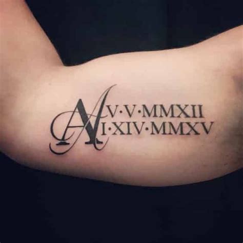 roman-numeral-tattoos-39 Tattoo Roman, Roman Numbers Tattoo, Roman ...