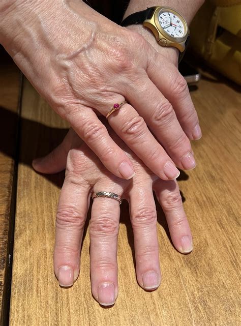 wedding ring on right hand