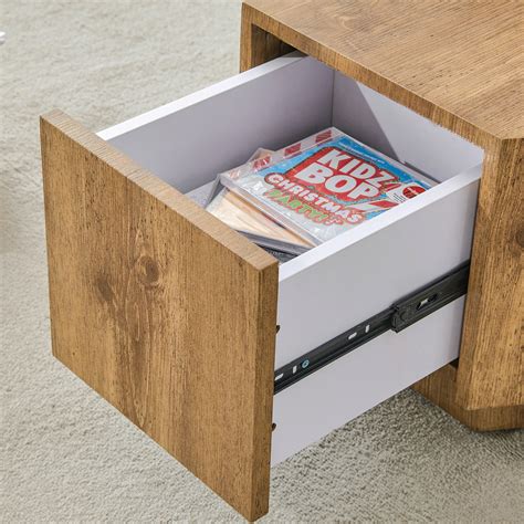 George Oliver Simple And Practical! MDF Material Hexagonal Coffee Table