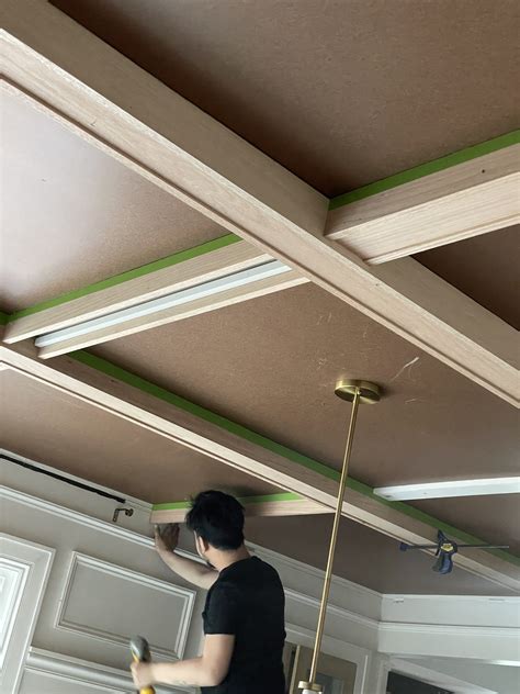 DIY COFFERED CEILINGS