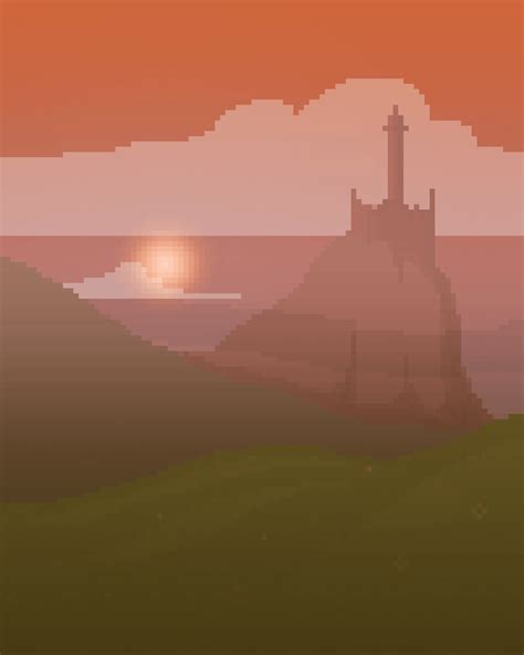 it8Bit — Pixel Art Landscape Created by Tom Lewis