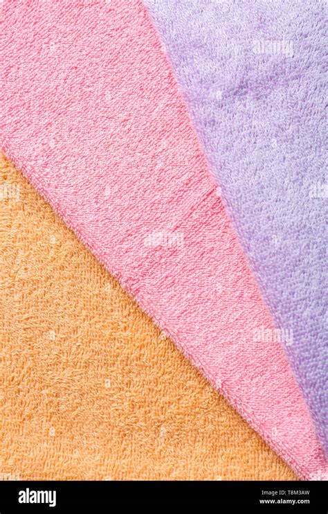 Clean soft color towels Stock Photo - Alamy