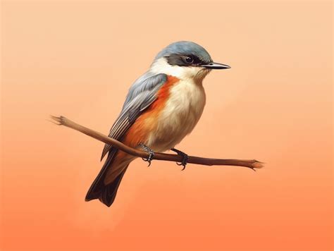 premium ai image brid isolated  background